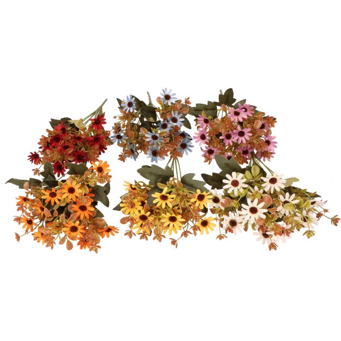 Margaretka bukiet 34cm ASC25375-mix 6 kolorów – zdjęcie 2