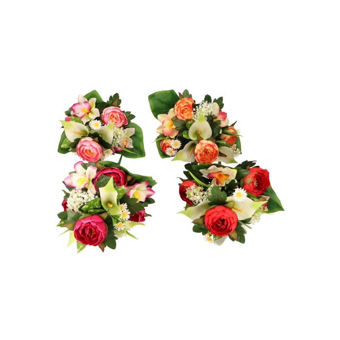 Bukiet sztucznych kwiatów Piwonia z dodatkami 42cm ASC27210-MIX – zdjęcie 2