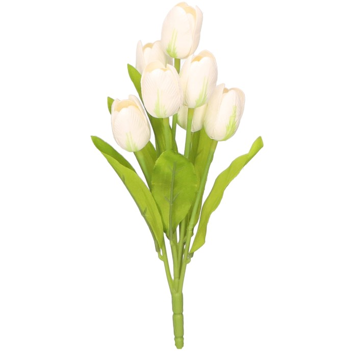 Tulipan bukiet sztuczny wys. 36 cm AST50511- mix 6 kolorów, biały