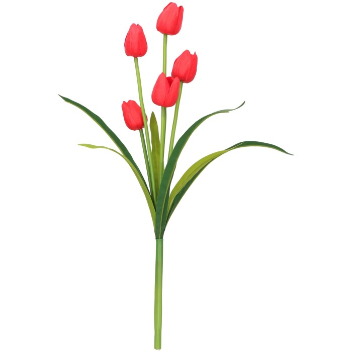 Tulipan bukiet kwiat sztuczny 50 cm ASC240805-mix nr 1- 6 kolorów
