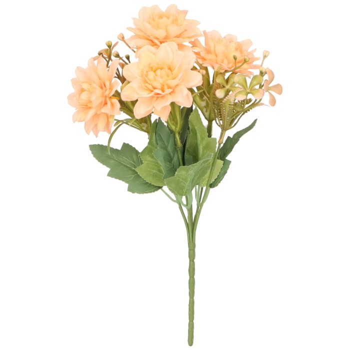 Dalia bukiet sztuczny brzoskwiniowy wys. 30 cm