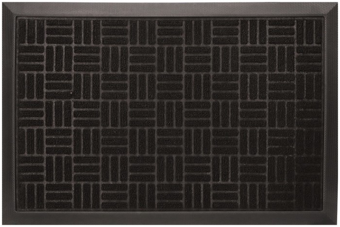 Wycieraczka pod drzwi gumowa 40x60cm czarna ASC24636-2-SI