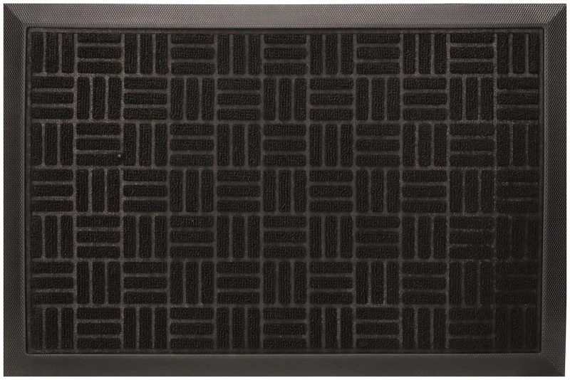 Wycieraczka pod drzwi gumowa 40x60cm czarna ASC24636-2-SI