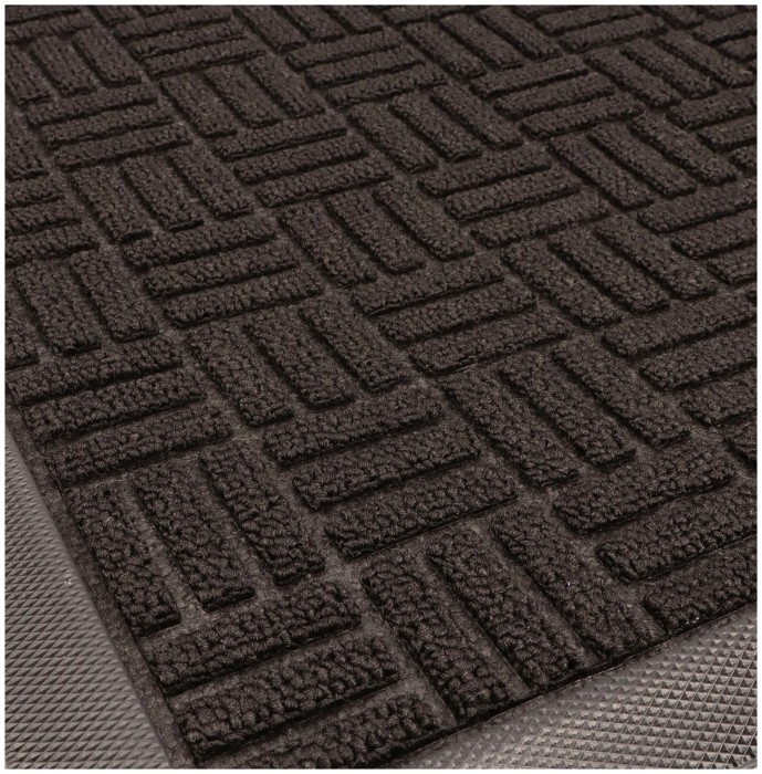 Wycieraczka pod drzwi gumowa 40x60cm czarna ASC24636-2-SI