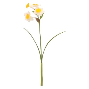 Kwiat sztuczny Żonkil gałązka 39cm ASC240674-2