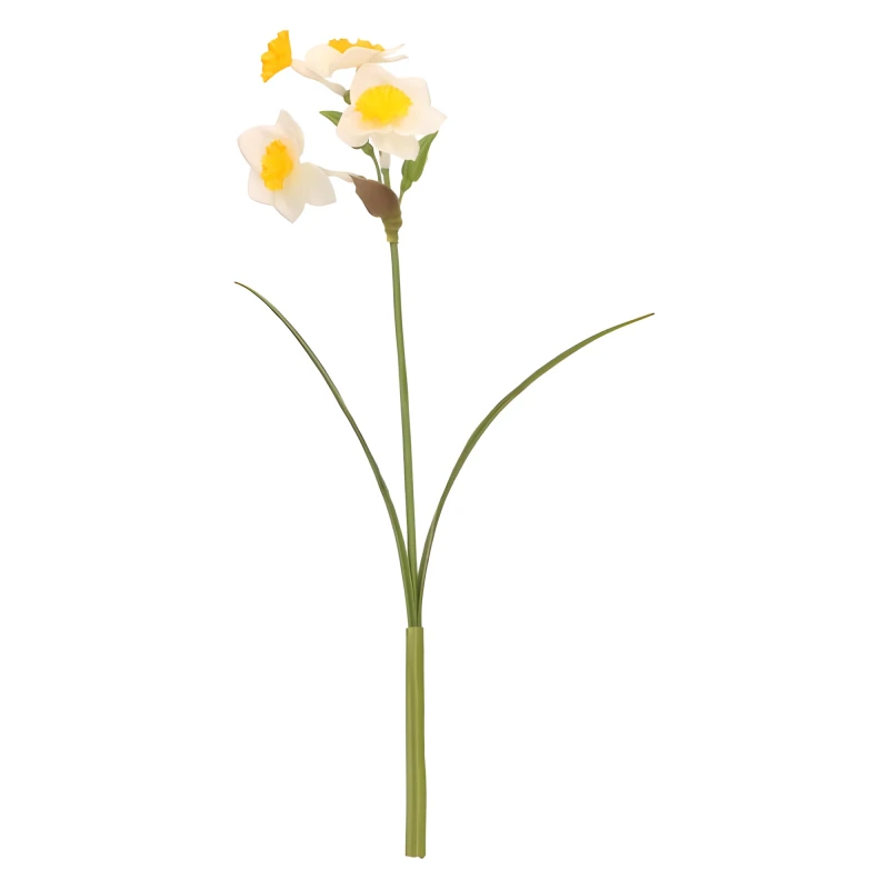 Kwiat sztuczny Żonkil gałązka 39cm ASC240674-2