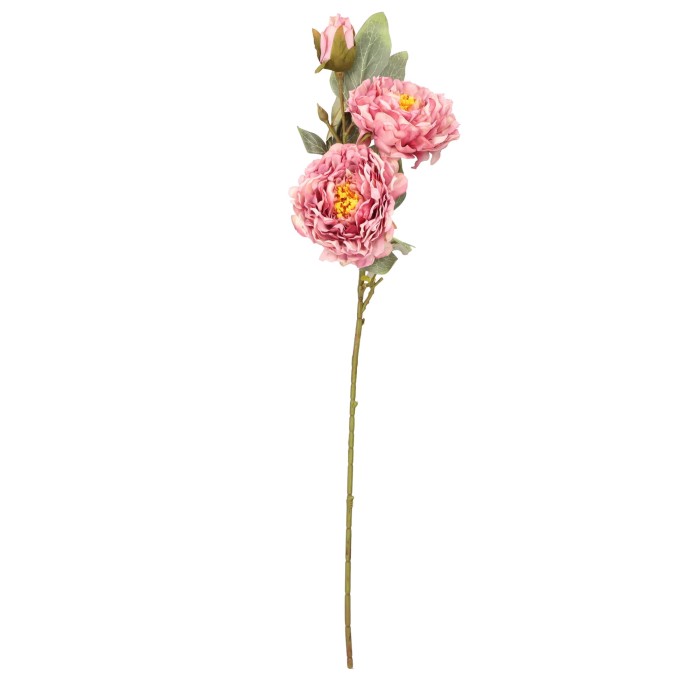 Kwiat sztuczny PIWONIA gałązka 57cm ASC25299-mix 8 kolorów – zdjęcie 2