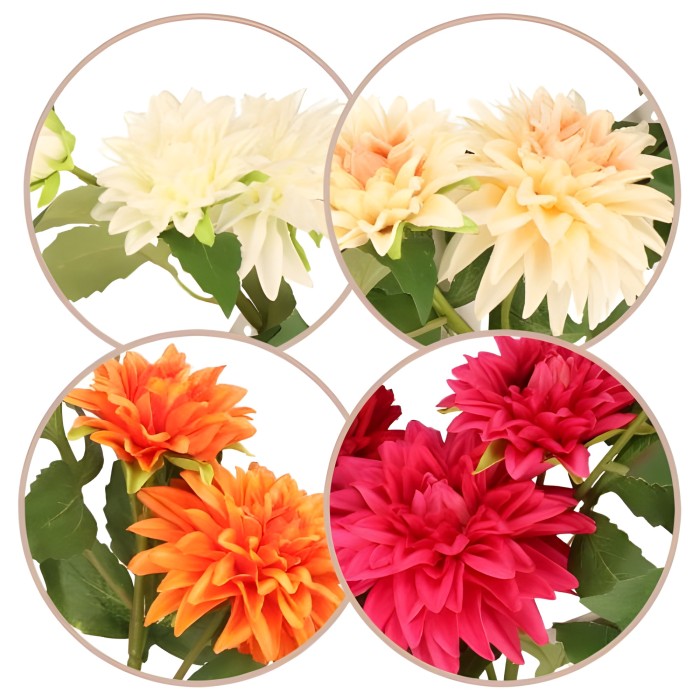 Dalia gałązka 55cm ASC25527-mix 4 kolorów – zdjęcie 2