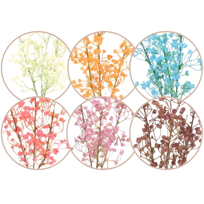 Gipsówka gałązka 65cm ASC24766-mix 6 kolorów – zdjęcie 2