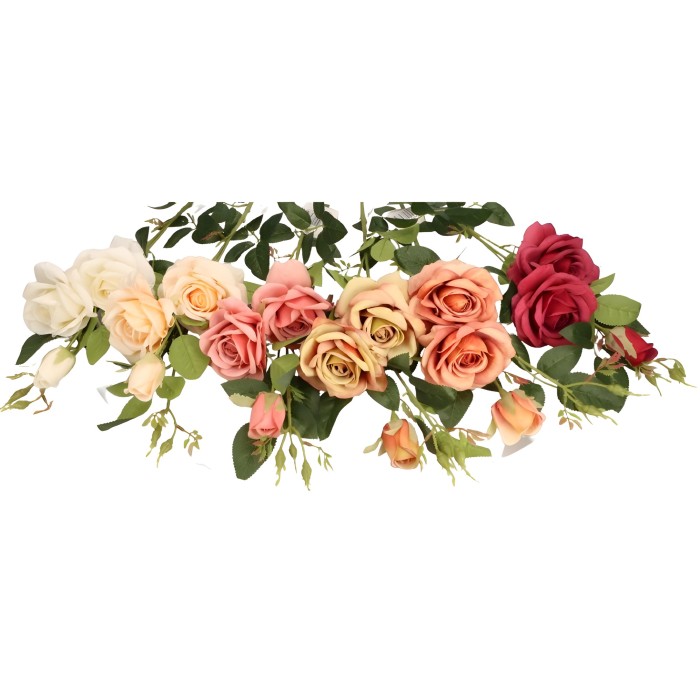 Róża gałązka 95cm ASC25802-mix 6 kolorów – zdjęcie 2