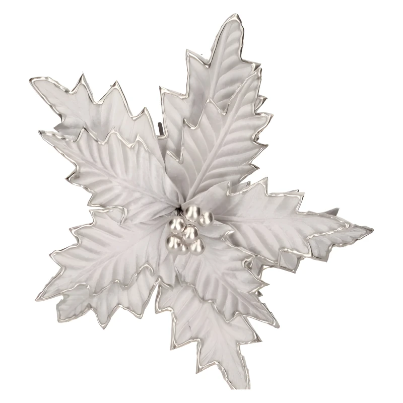 Gwiazda betlejemska welurowa ZŁOTA na piku śr. 33cm ASC26269-2