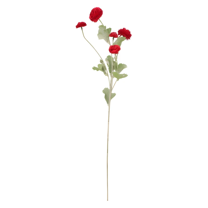 Goździk gałązka sztuczna wys. 60 cm, czerwony