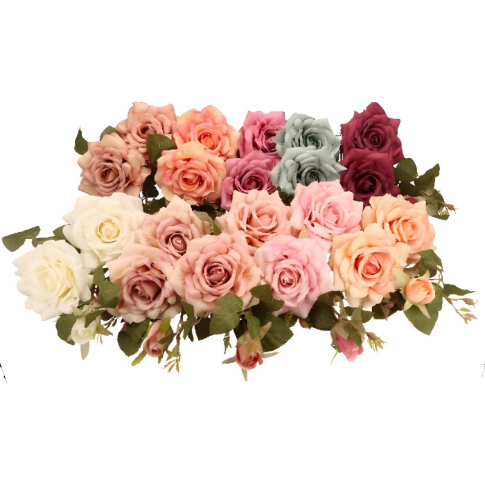 Kwiat sztuczny róża 80cm ASC28324-MIX – zdjęcie 2
