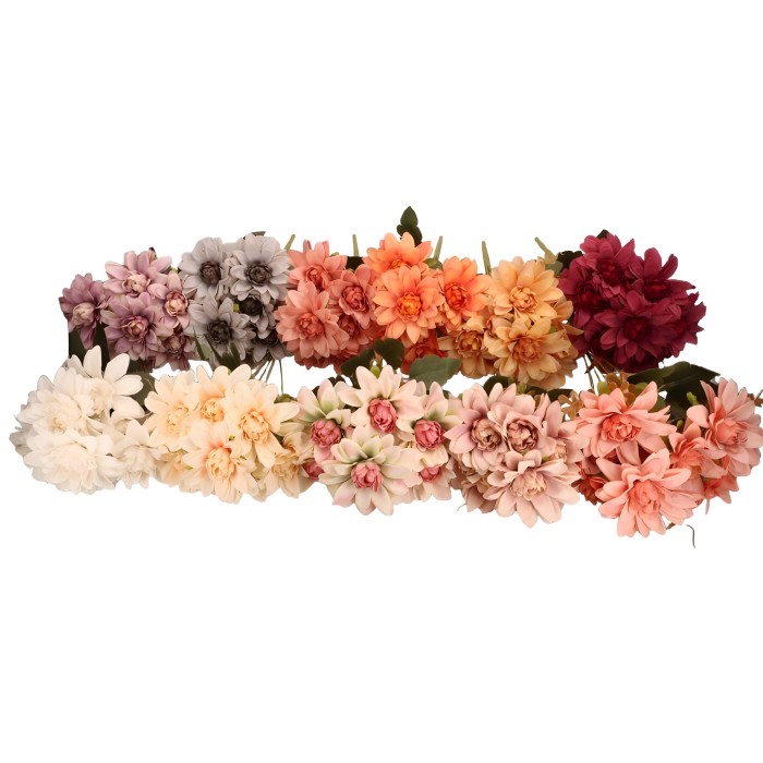 Kwiat sztuczny dalia 41cm AST50730 – zdjęcie 2