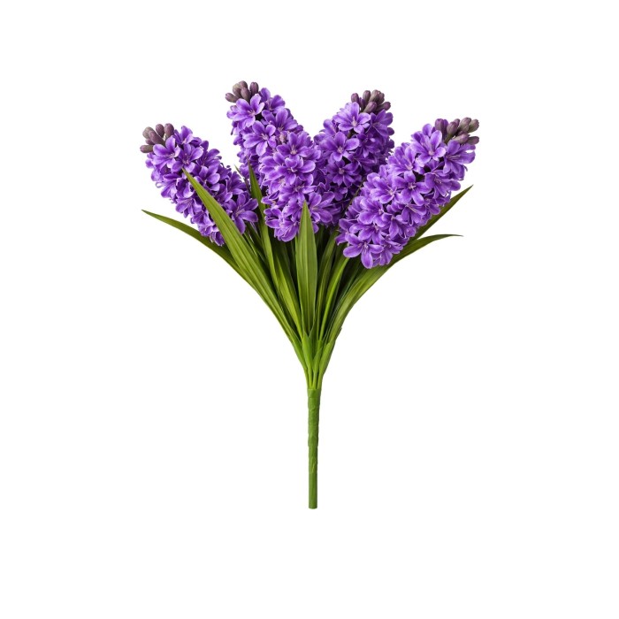 Hiacynt kwiat sztuczny 57 cm ciemny fiolet ASC27815-4-SI