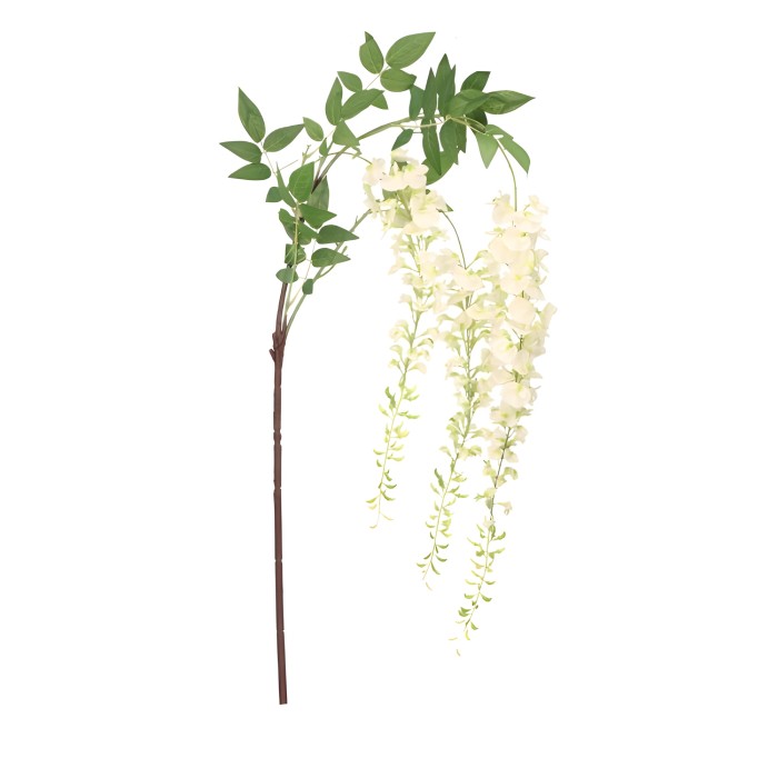 Wisteria sztuczna gałązka biała 165 cm ASC27830-1