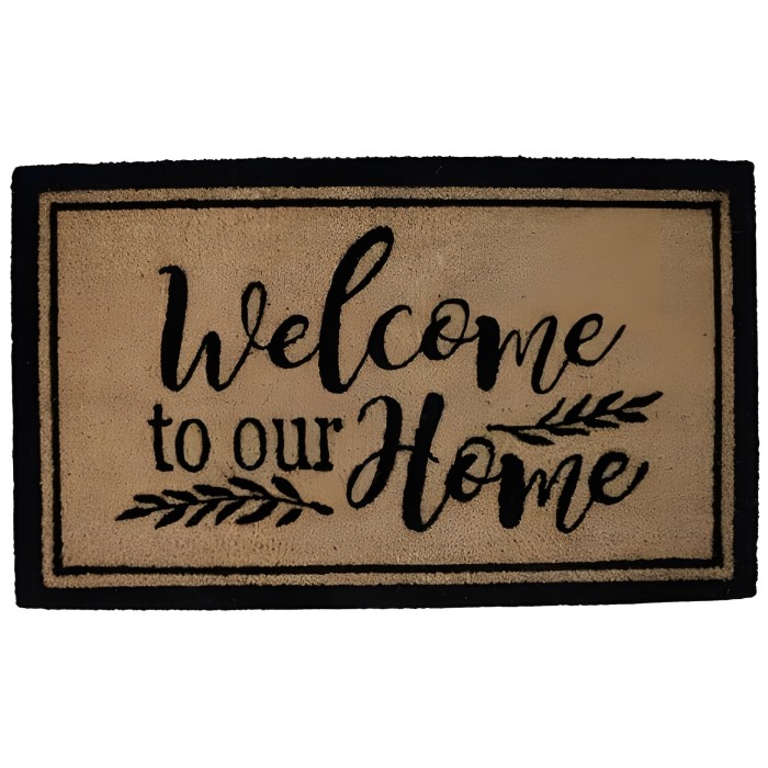 Wycieraczka kokosowa Welcome to our home 40 x 60 cm ASC23021