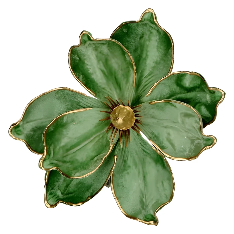 Magnolia welurowa ZIELONA śr. 20cm ASC25968-3