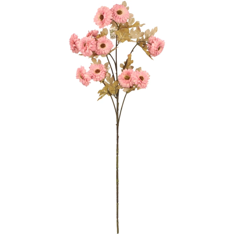 Kwiat sztuczny cynia gałązka 87cm mix kolorów AST50418-MIX