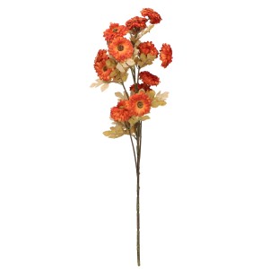 Kwiat sztuczny cynia gałązka 87cm mix kolorów AST50418-MIX