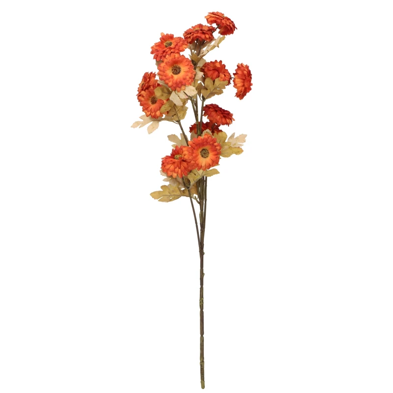 Kwiat sztuczny cynia gałązka 87cm mix kolorów AST50418-MIX