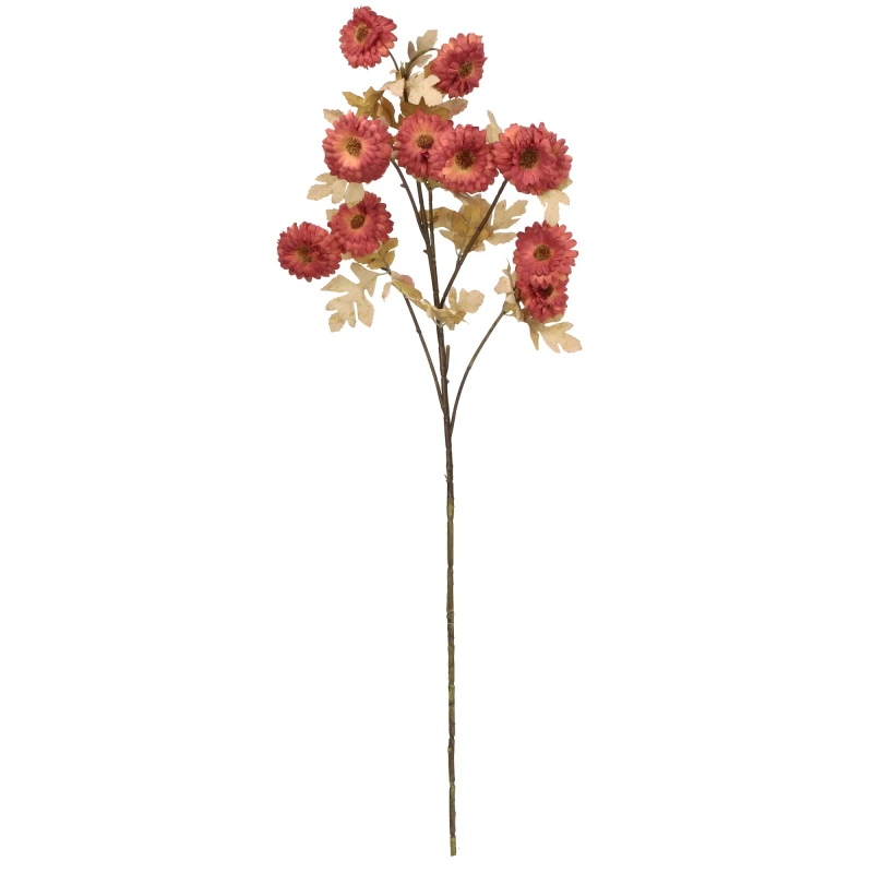Kwiat sztuczny cynia gałązka 87cm mix kolorów AST50418-MIX