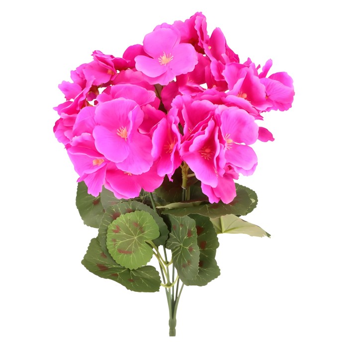Kwiat sztuczny pelargonia bukiet 32cm różowy ASC240850-1