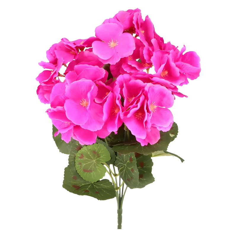Kwiat sztuczny pelargonia bukiet 32cm różowy ASC240850-1